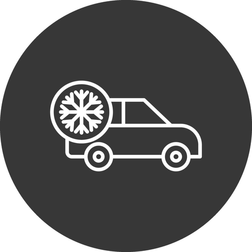 Air Conditioner Line Inverted Icon Design vector