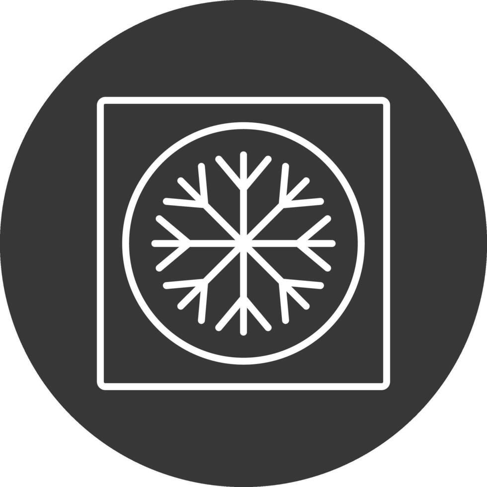 Ac Line Inverted Icon Design vector