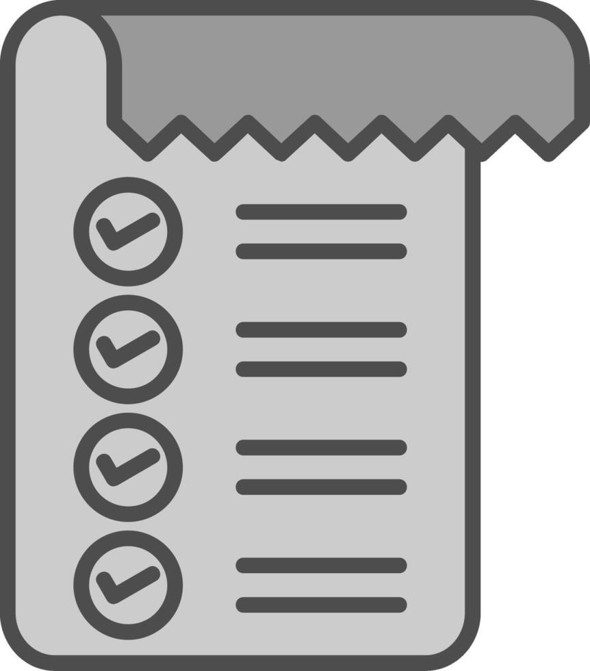 Notepad Line Filled Greyscale Icon Design vector