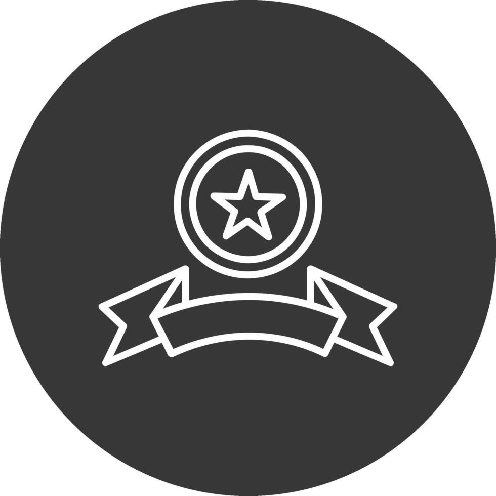 Emblem Line Inverted Icon Design vector