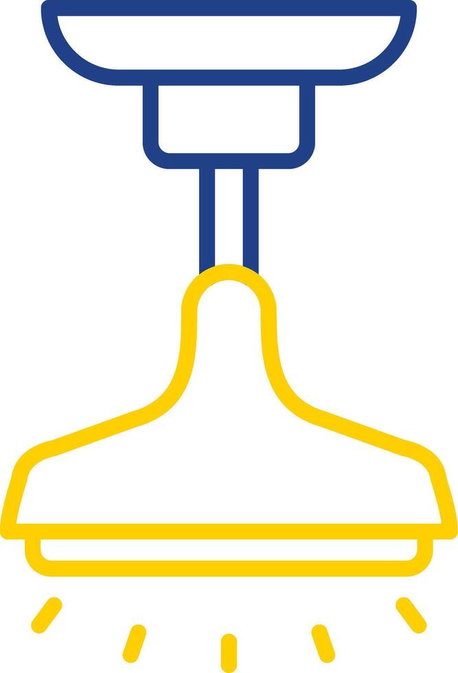 Lamp Line Two Colour Icon Design vector