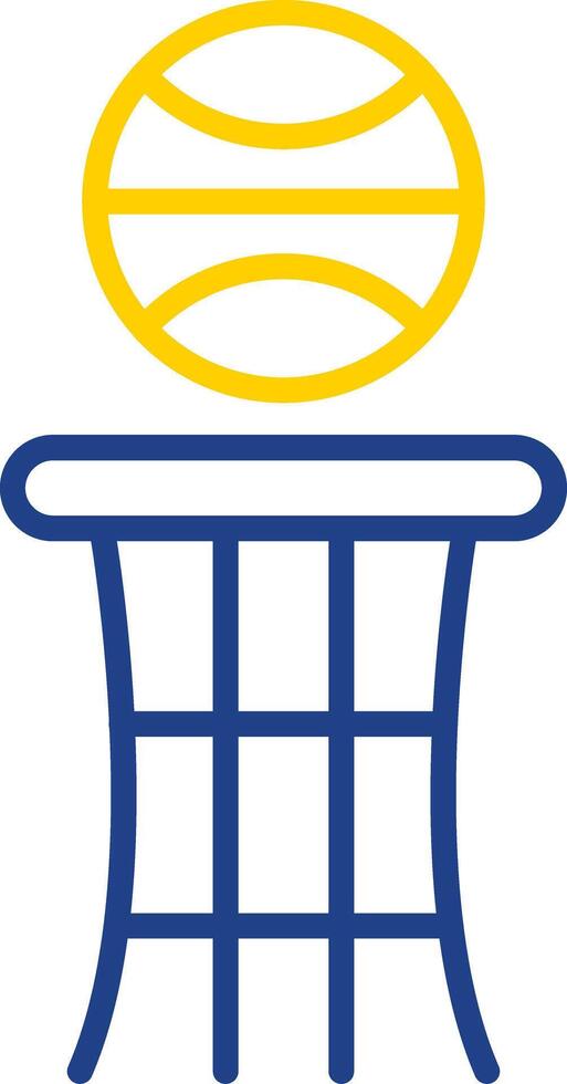 Basketball Line Two Colour Icon Design vector