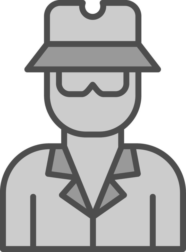 Aonymity Aonymity Line Filled Greyscale Icon Design vector