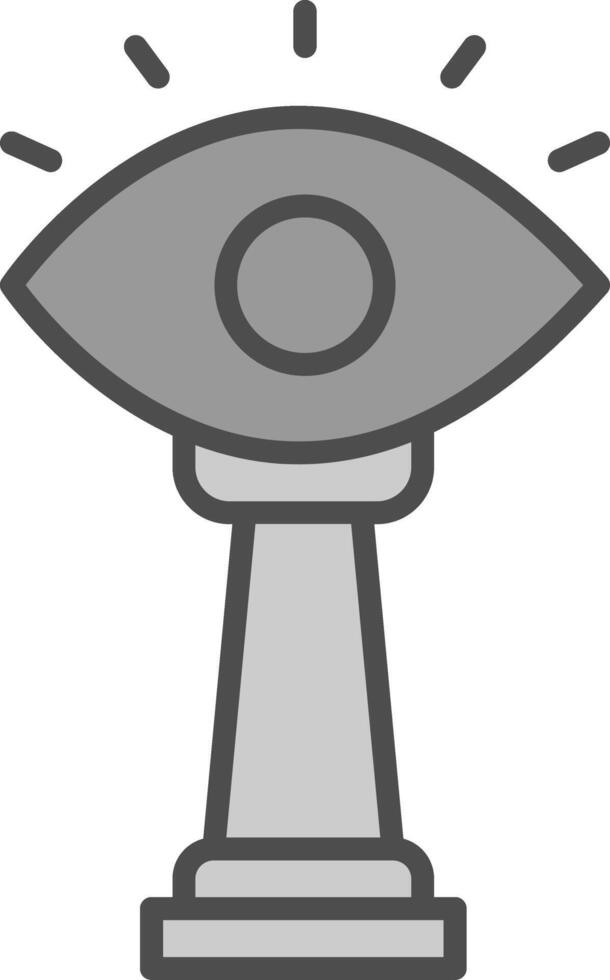 Entrance Line Filled Greyscale Icon Design vector