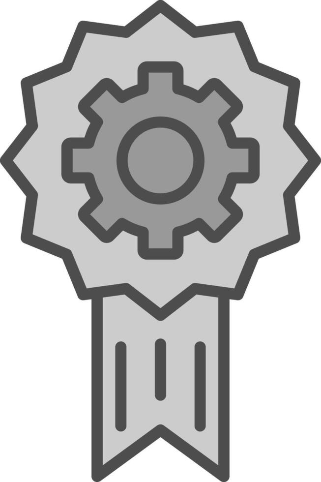 Computer control Line Filled Greyscale Icon Design vector