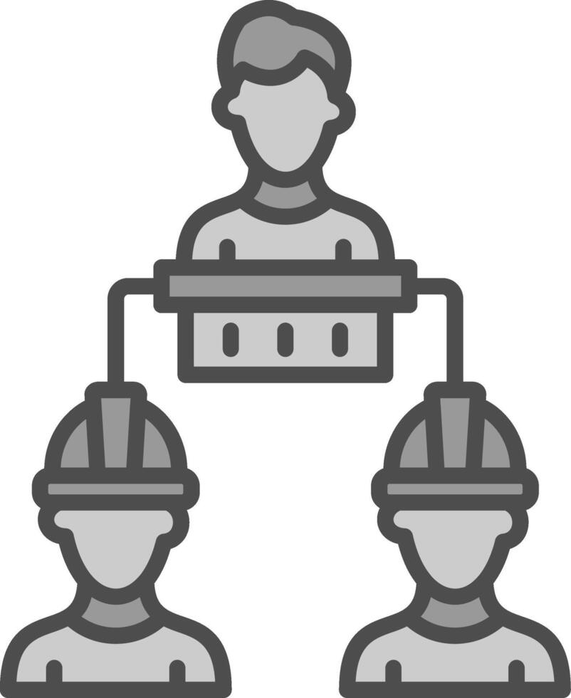 Wall Construction Line Filled Greyscale Icon Design vector