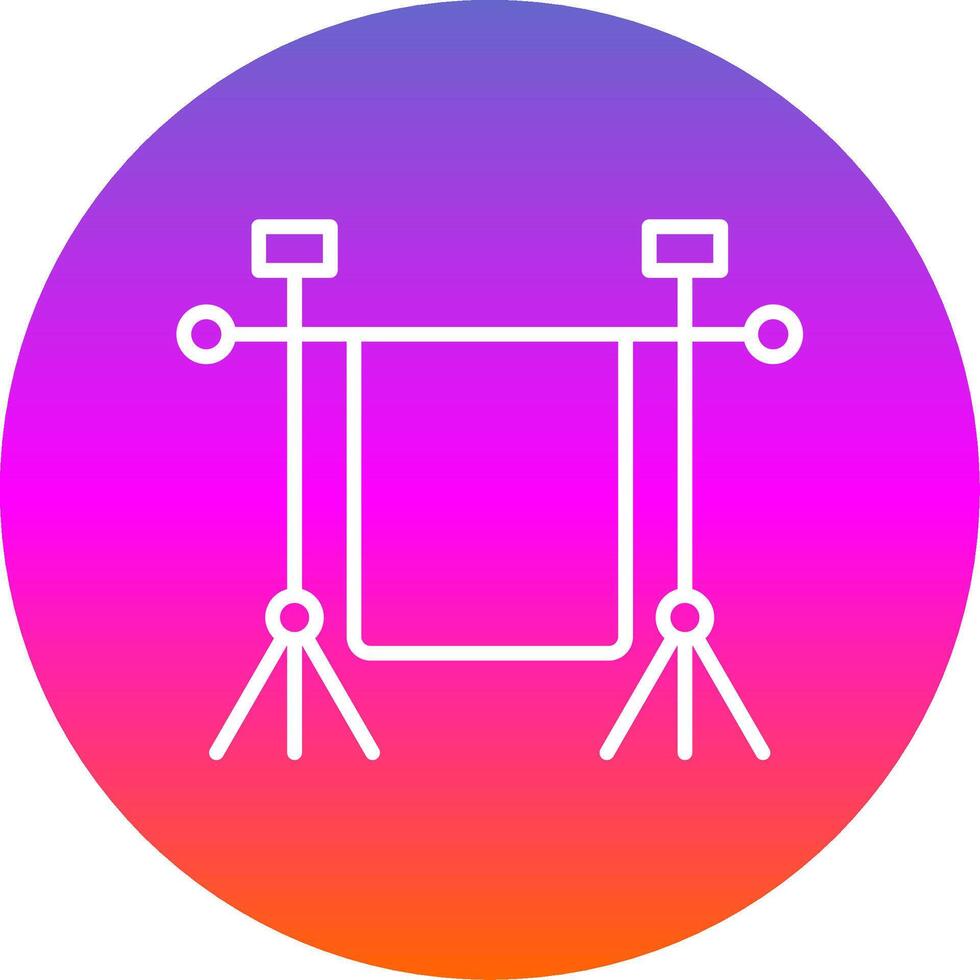 Chroma Line Gradient Circle Icon vector
