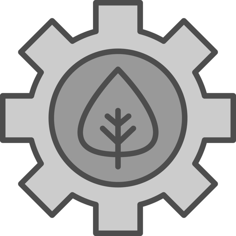 Offshore Platform Line Filled Greyscale Icon Design vector