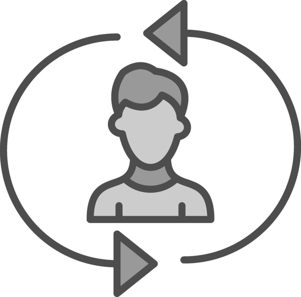 Construction Foam Line Filled Greyscale Icon Design vector