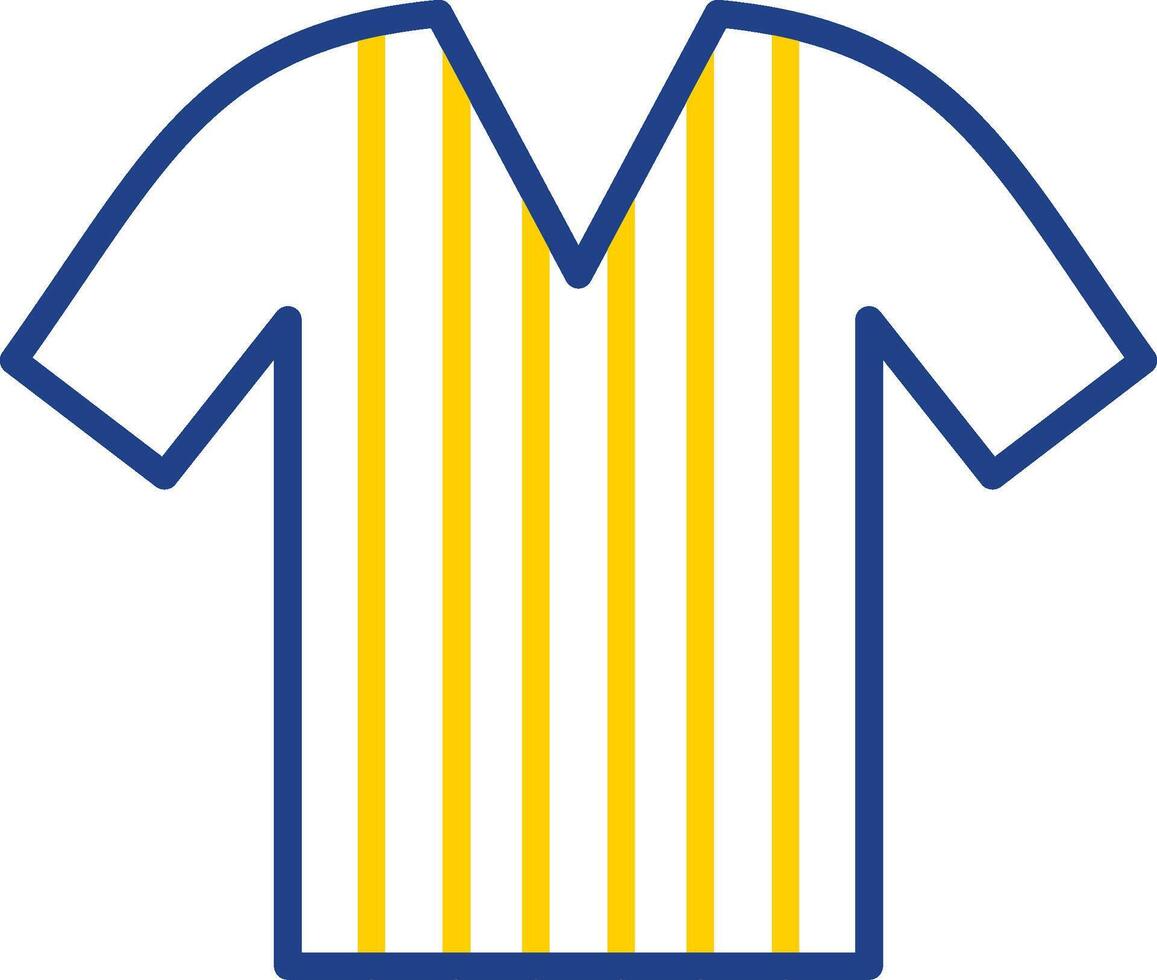 Shirt Line Two Colour Icon Design vector