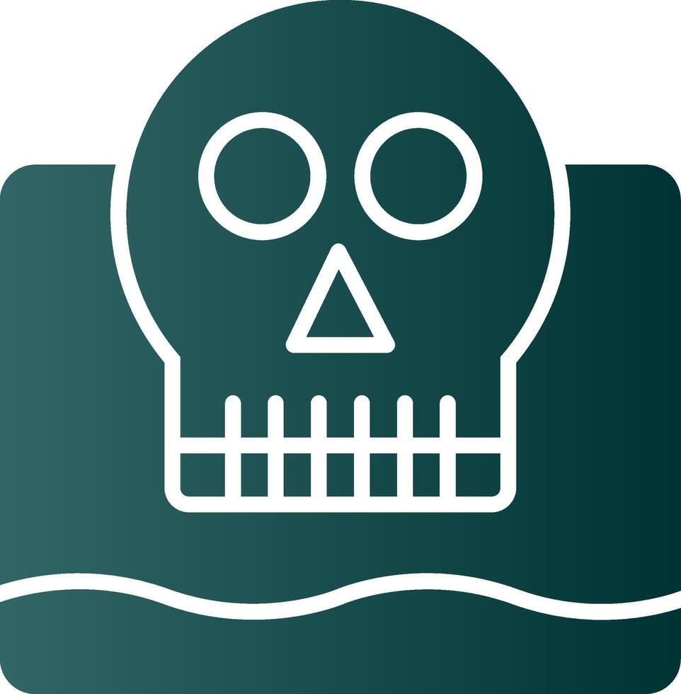 Living Dead Glyph Gradient Icon vector