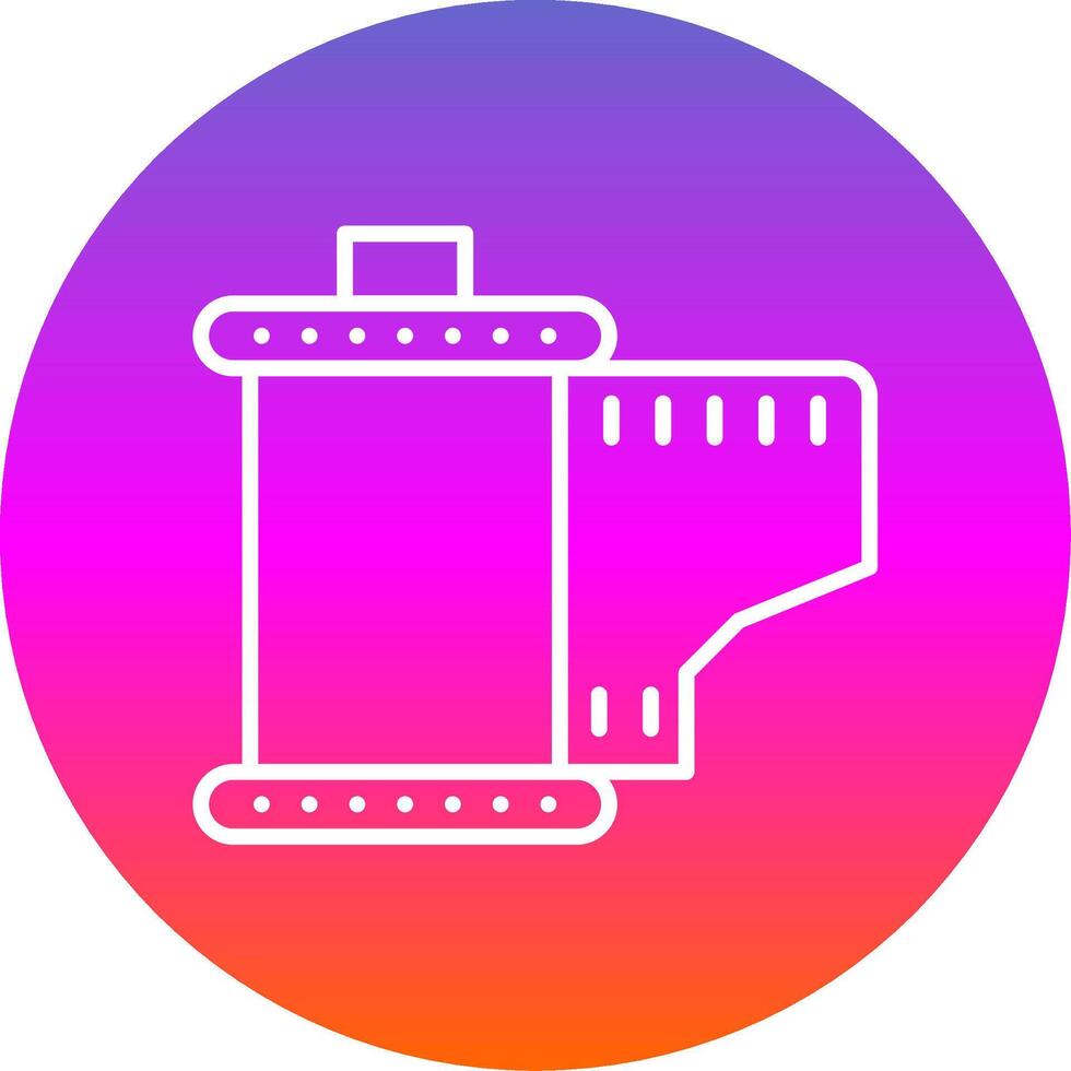 Cartridge Line Gradient Circle Icon vector