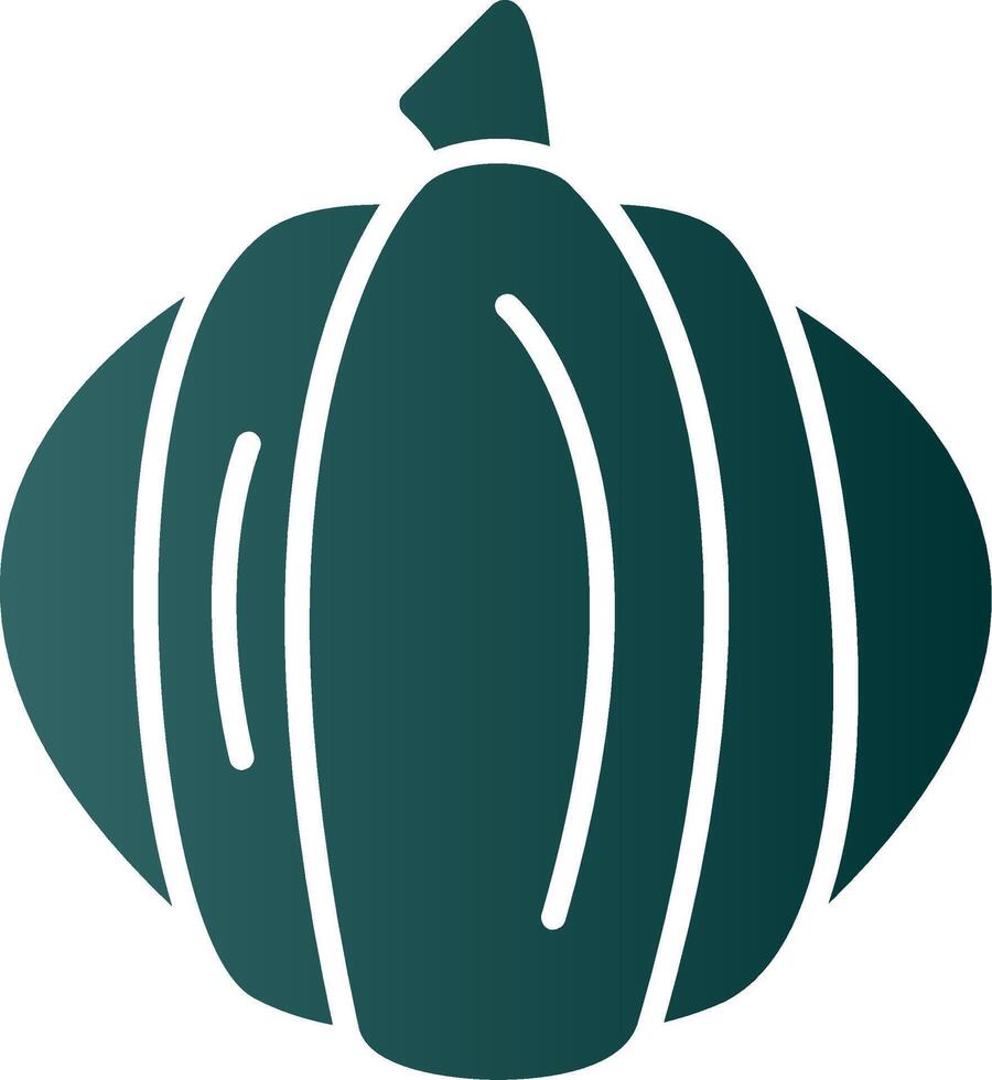 Pumpkin Glyph Gradient Icon vector