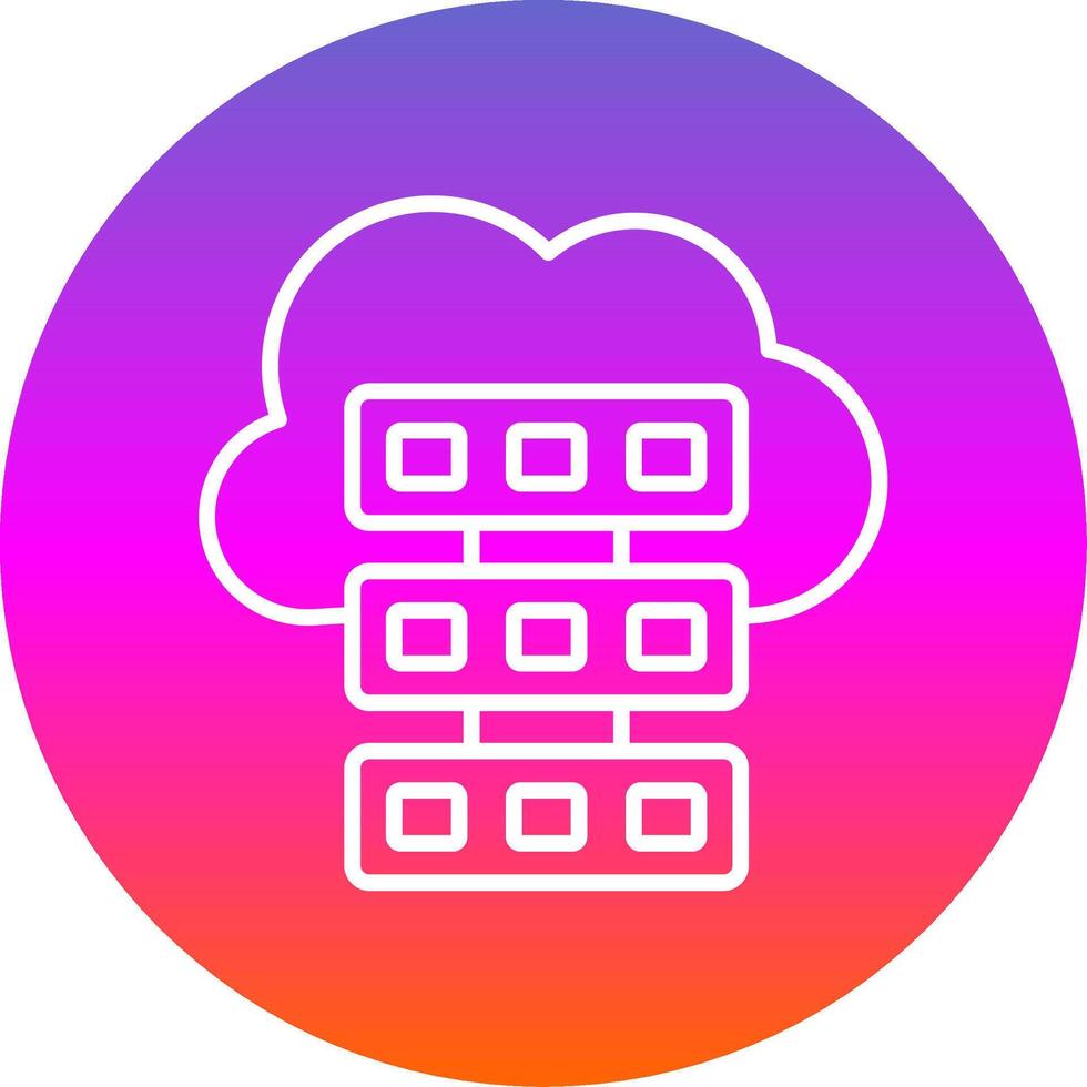 Cloud Computing Line Gradient Circle Icon 43699570 Vector Art at Vecteezy