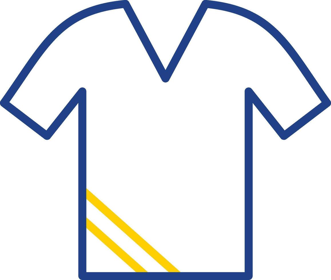 Shirt Line Two Colour Icon Design vector