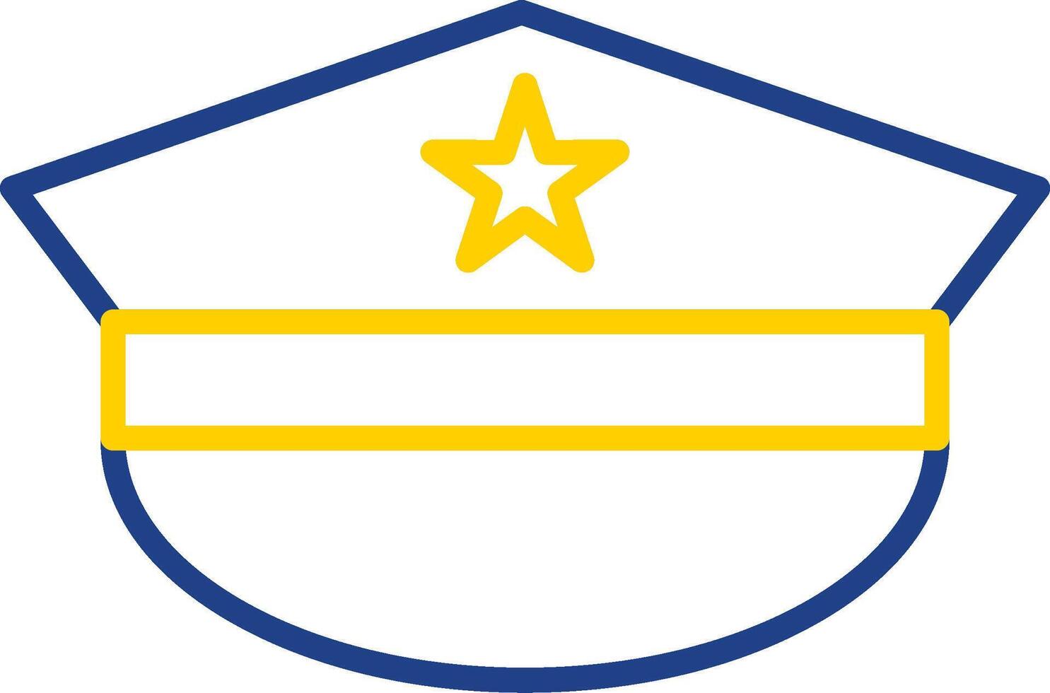 Hat Line Two Colour Icon Design vector