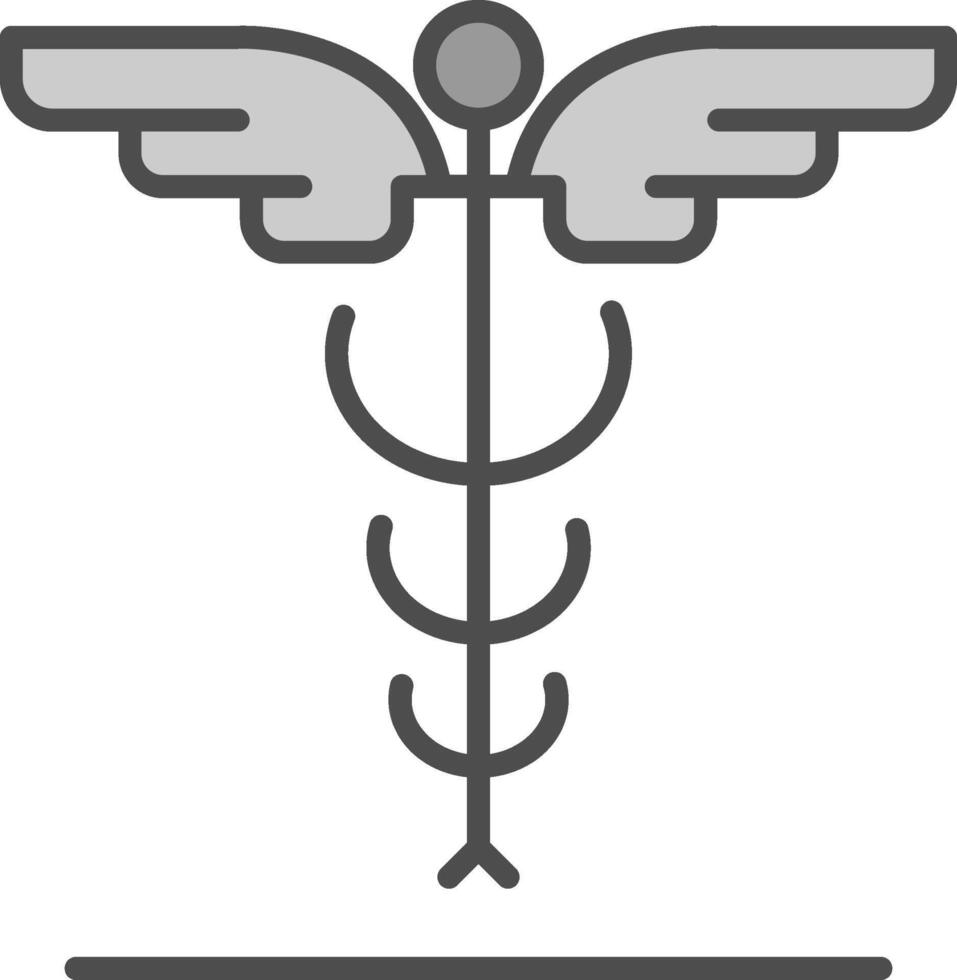 medicina línea lleno escala de grises icono diseño vector