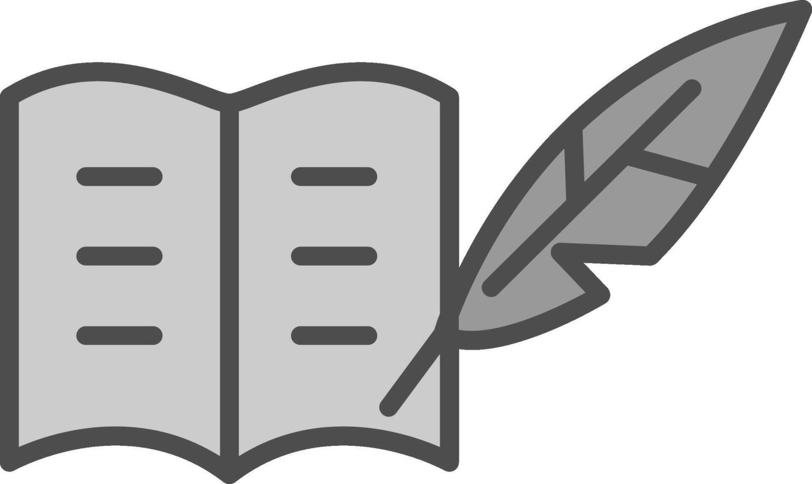 Literature Line Filled Greyscale Icon Design vector