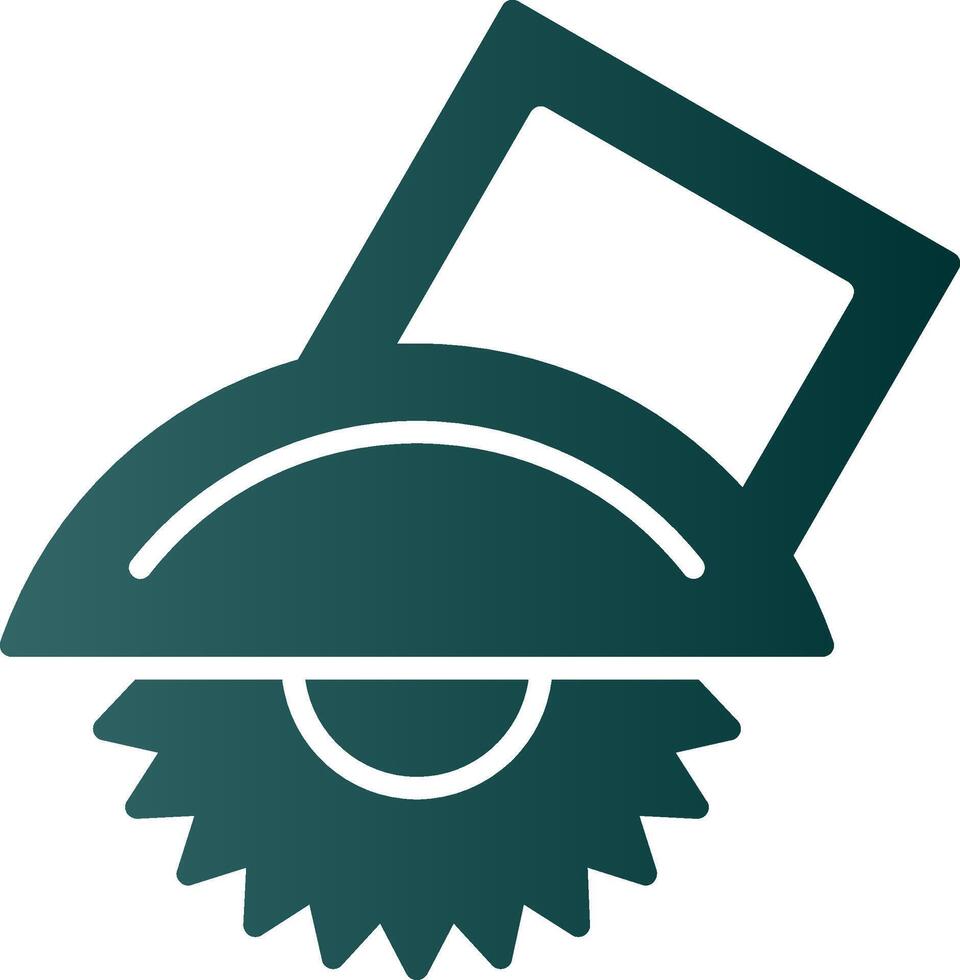 Power Saw Glyph Gradient Icon vector