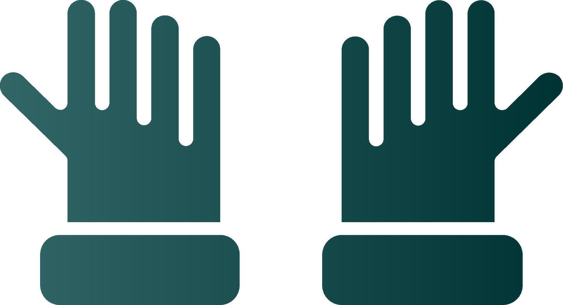 Gloves Glyph Gradient Icon vector