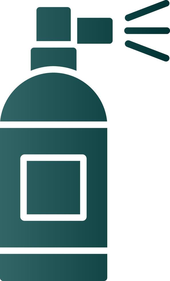 Spray Can Glyph Gradient Icon vector