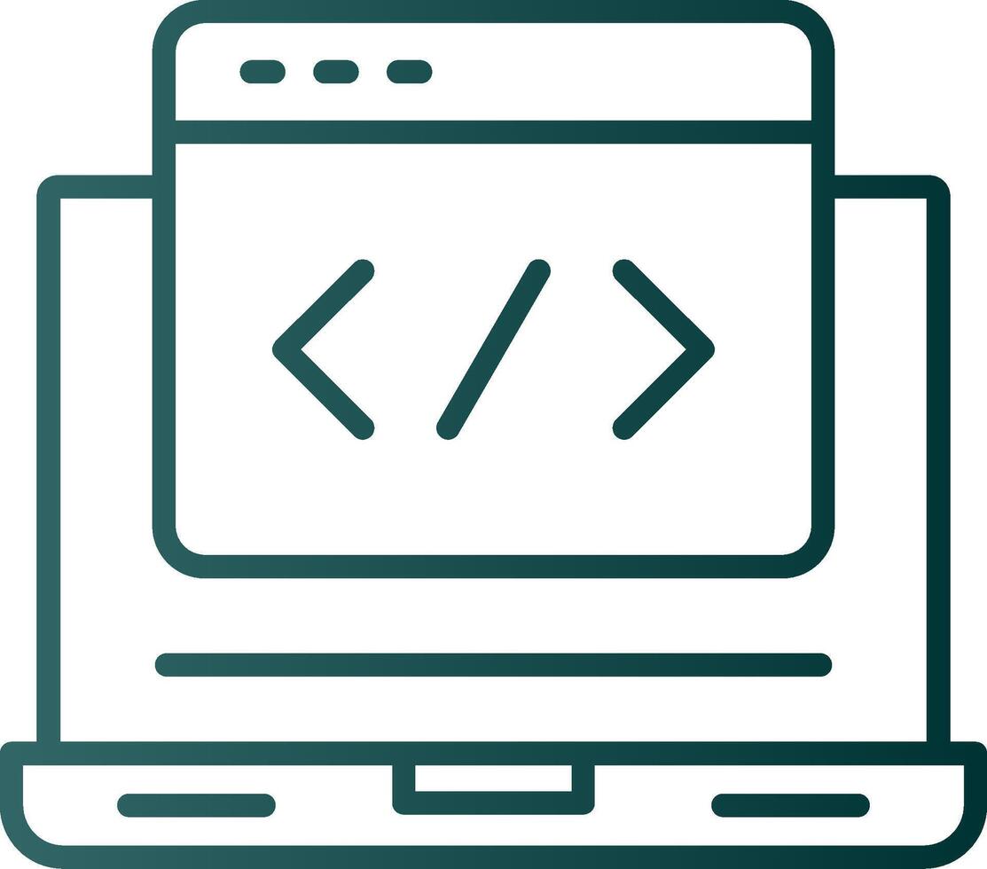 Web Development Line Gradient Icon 43700231 Vector Art at Vecteezy