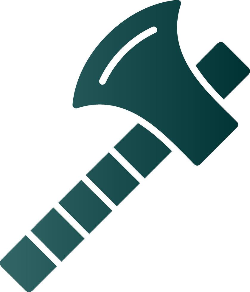 Axe Glyph Gradient Icon vector