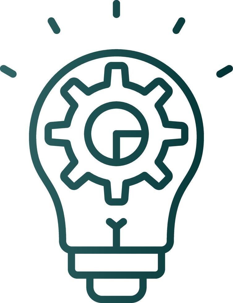 Innovation Line Gradient Icon vector