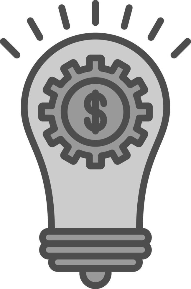 Solutions Line Filled Greyscale Icon Design vector
