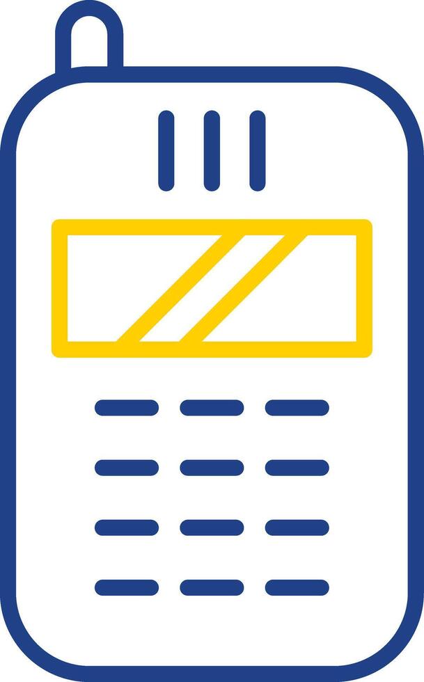 Telephone Line Two Colour Icon Design vector