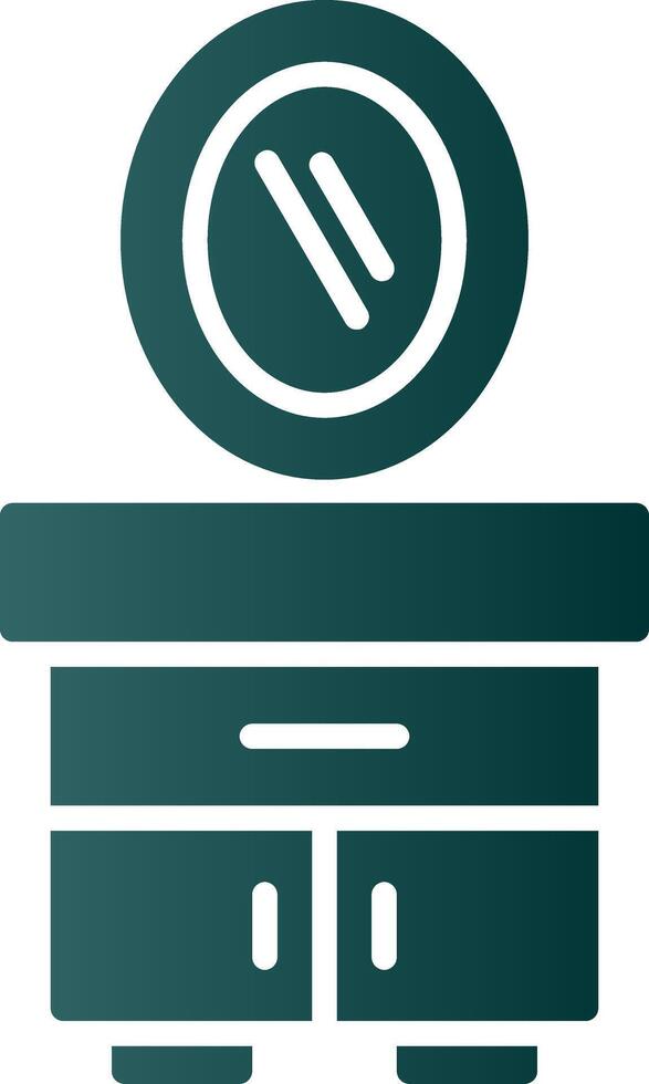 Vanity Set Glyph Gradient Icon vector