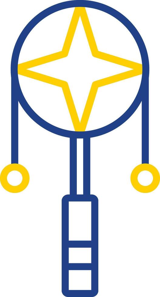 Spin Drum Line Two Colour Icon Design vector