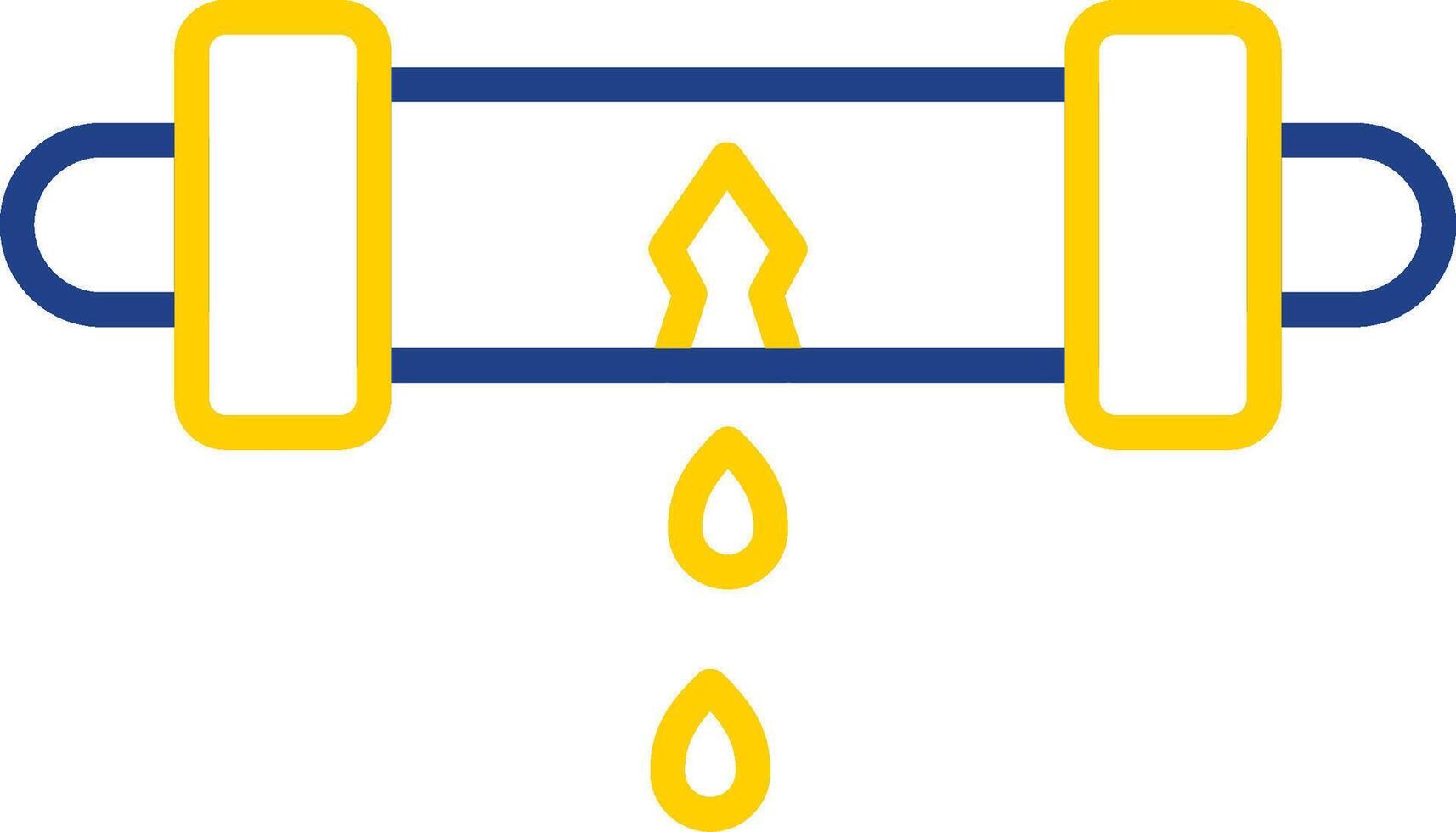 Leak Detector Line Two Colour Icon Design vector