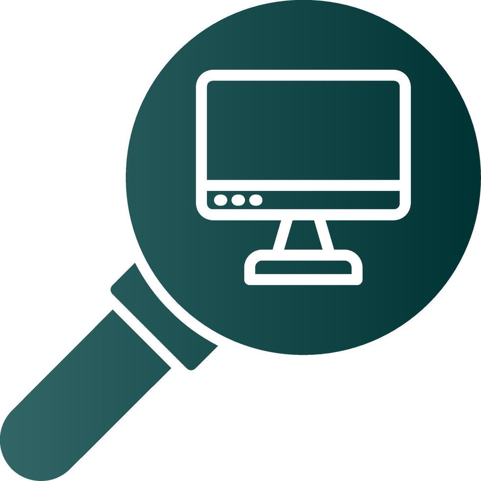 Audit Glyph Gradient Icon vector