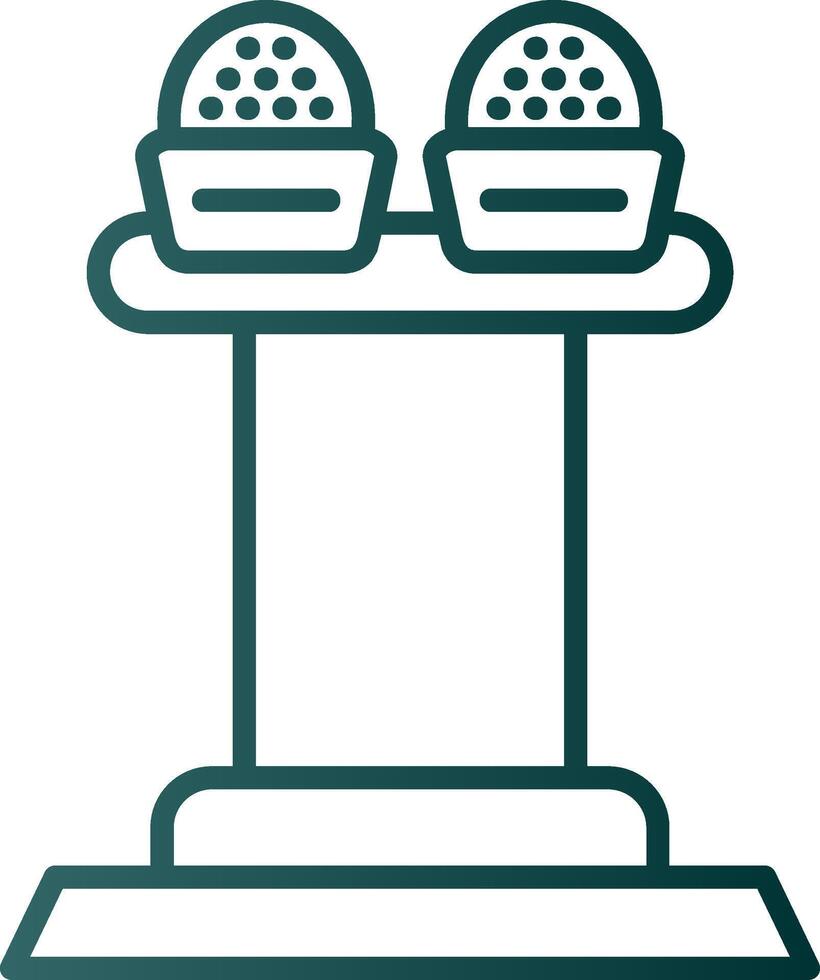 Press Release Line Gradient Icon vector