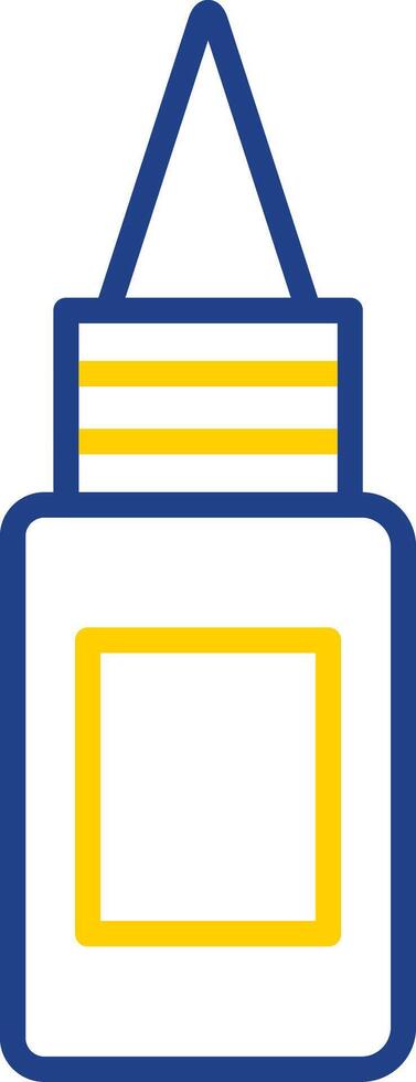 Bottle Line Two Colour Icon Design vector