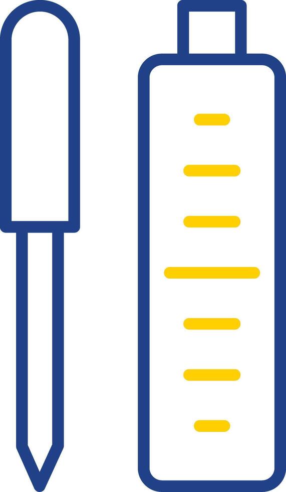 Lipgloss Line Two Colour Icon Design vector