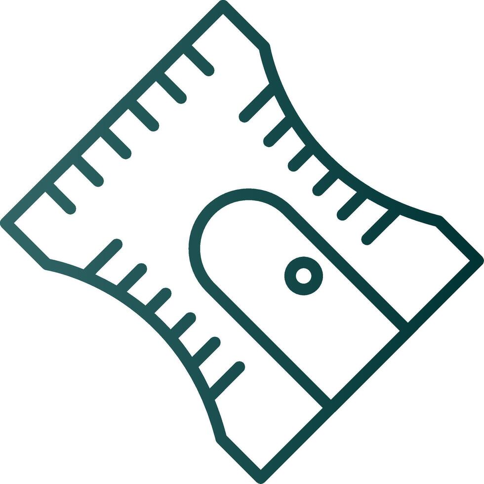 Sharpener Line Gradient Icon vector