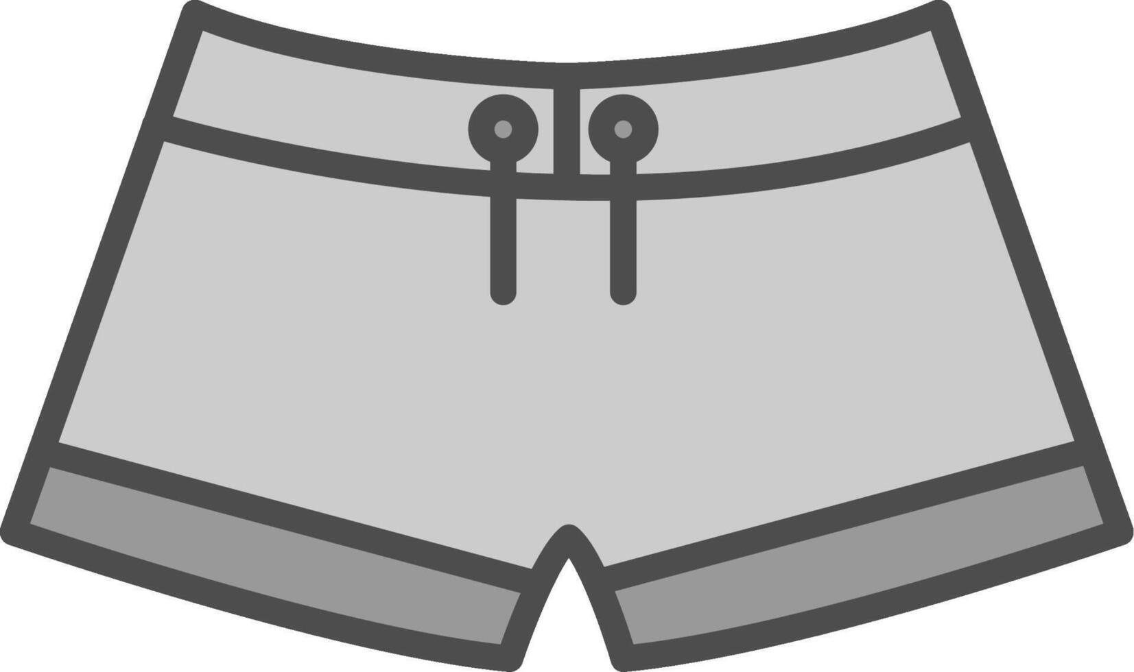 Swimming pants Line Filled Greyscale Icon Design vector