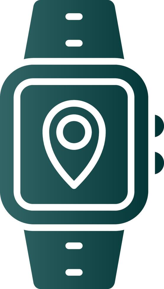 Location Glyph Gradient Icon vector