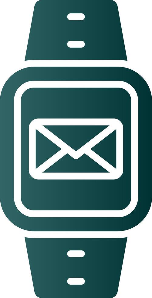 Message Glyph Gradient Icon vector