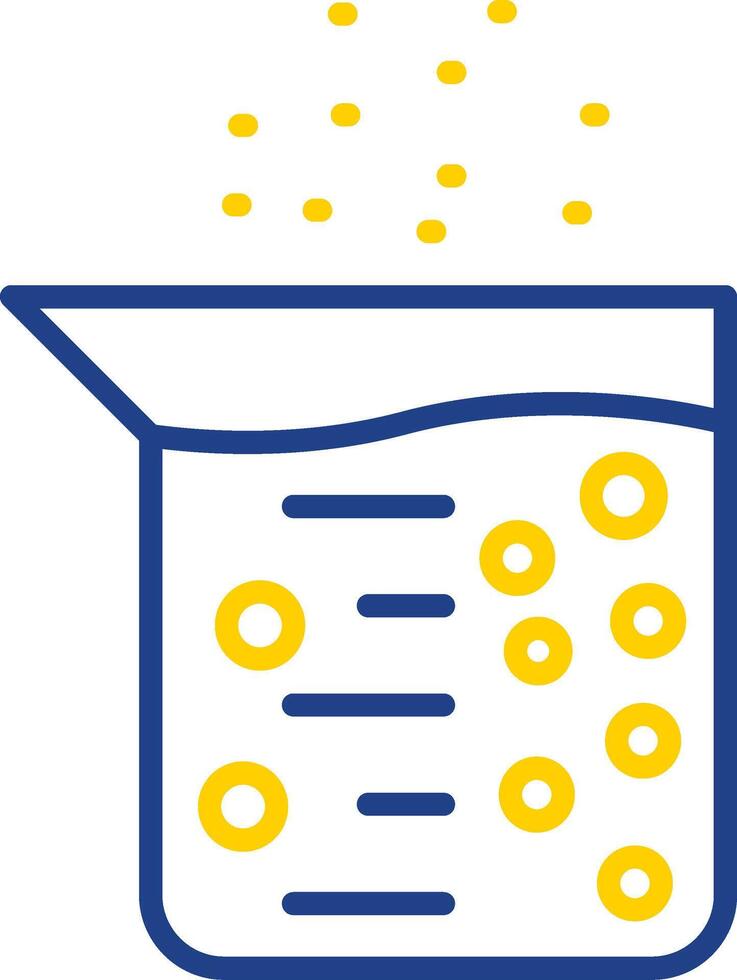 Flask Line Two Colour Icon Design vector