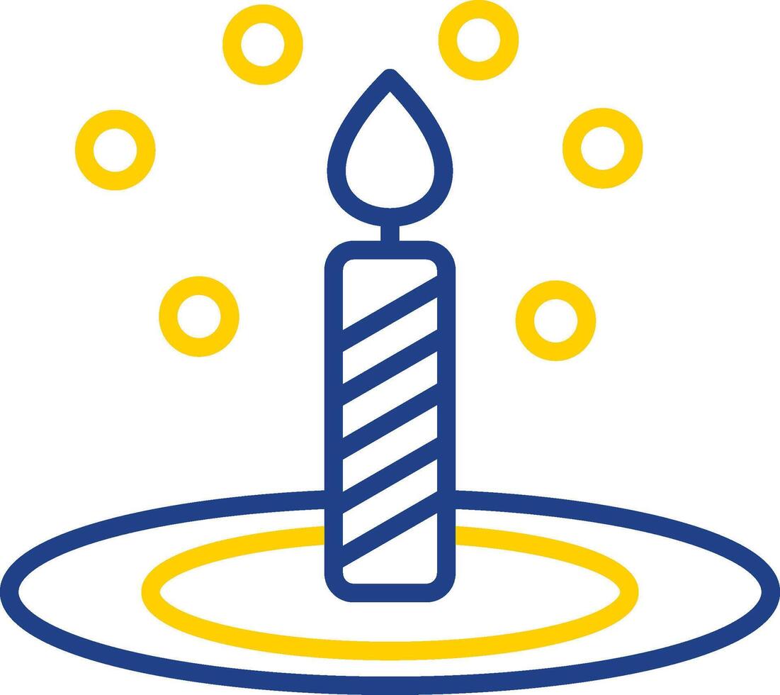 Bunsen Burner Line Two Colour Icon Design vector