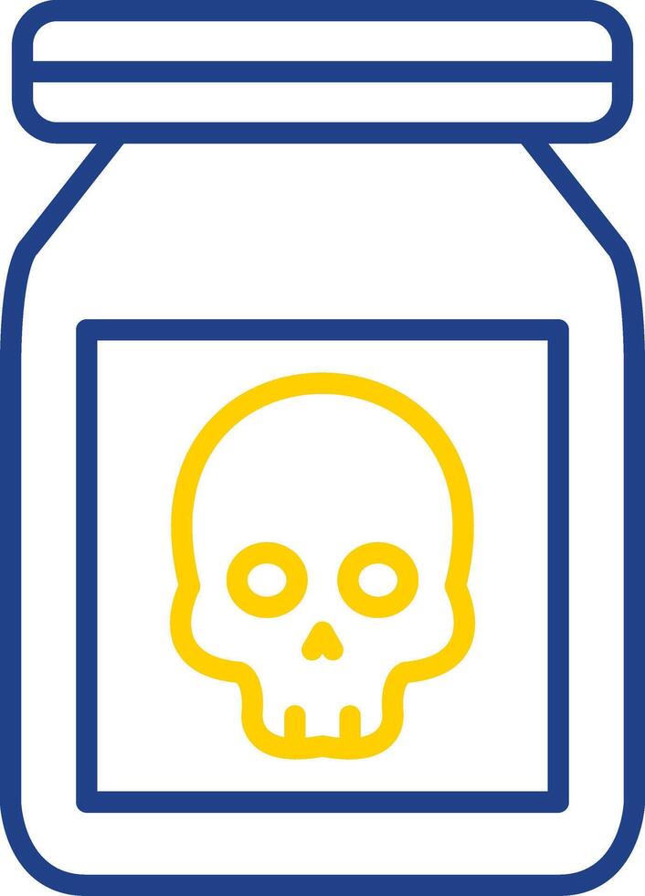 Chemical Line Two Colour Icon Design vector