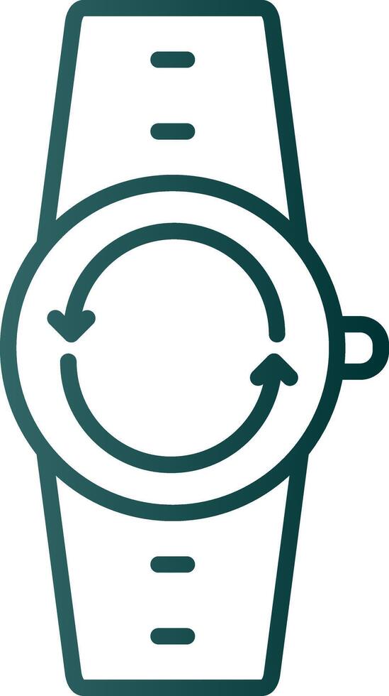 Synchronize Line Gradient Icon vector