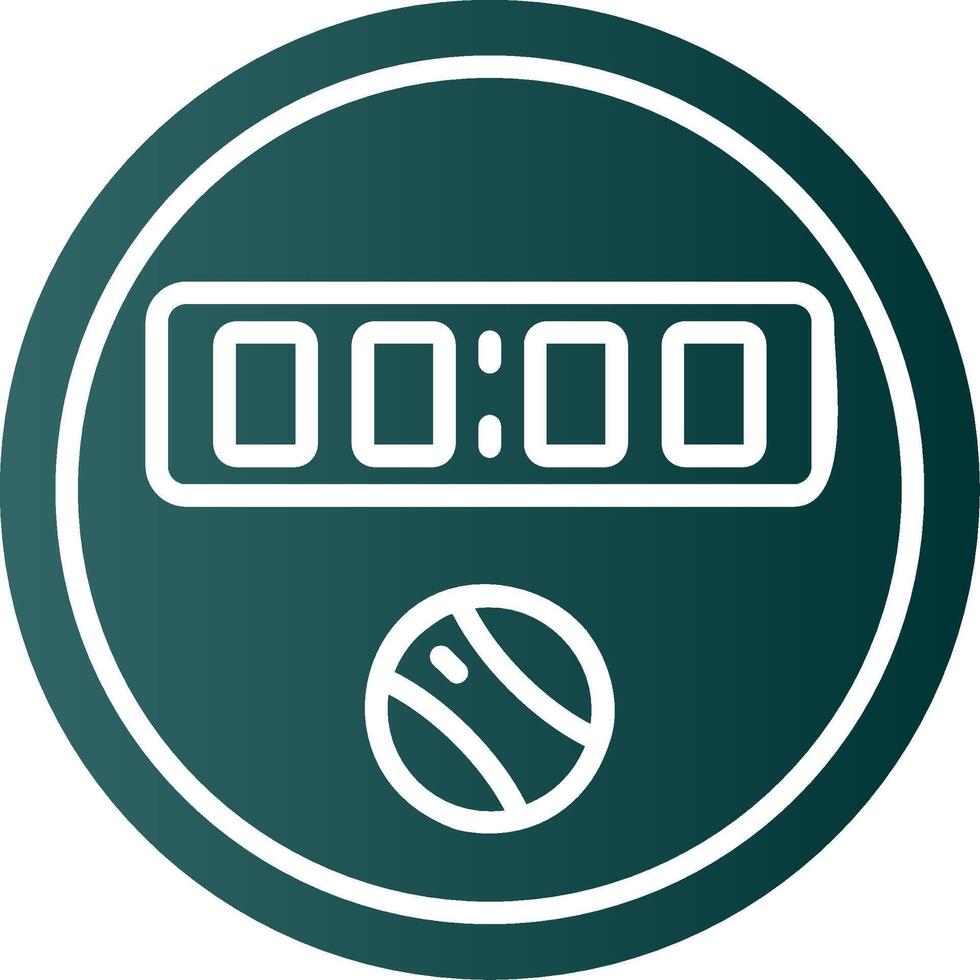Dial Glyph Gradient Icon vector