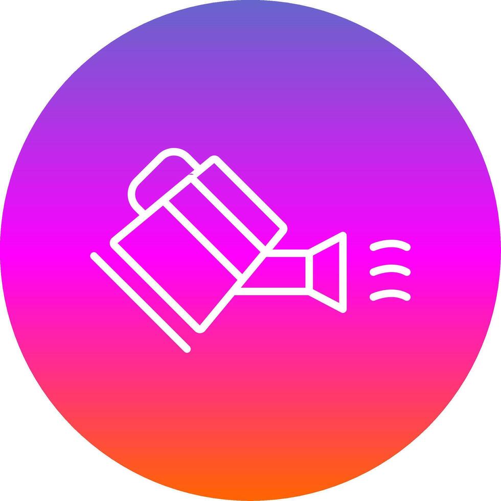Water Can Line Gradient Circle Icon vector