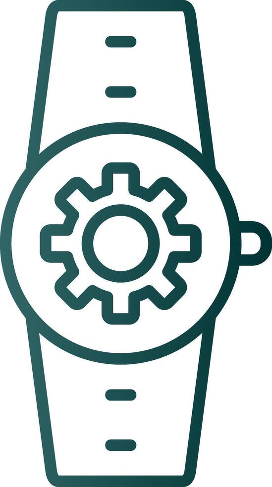 Settings Line Gradient Icon vector