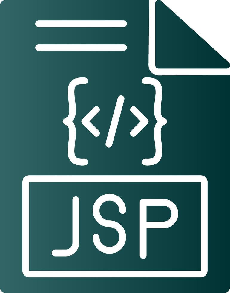 Jsp Glyph Gradient Icon vector