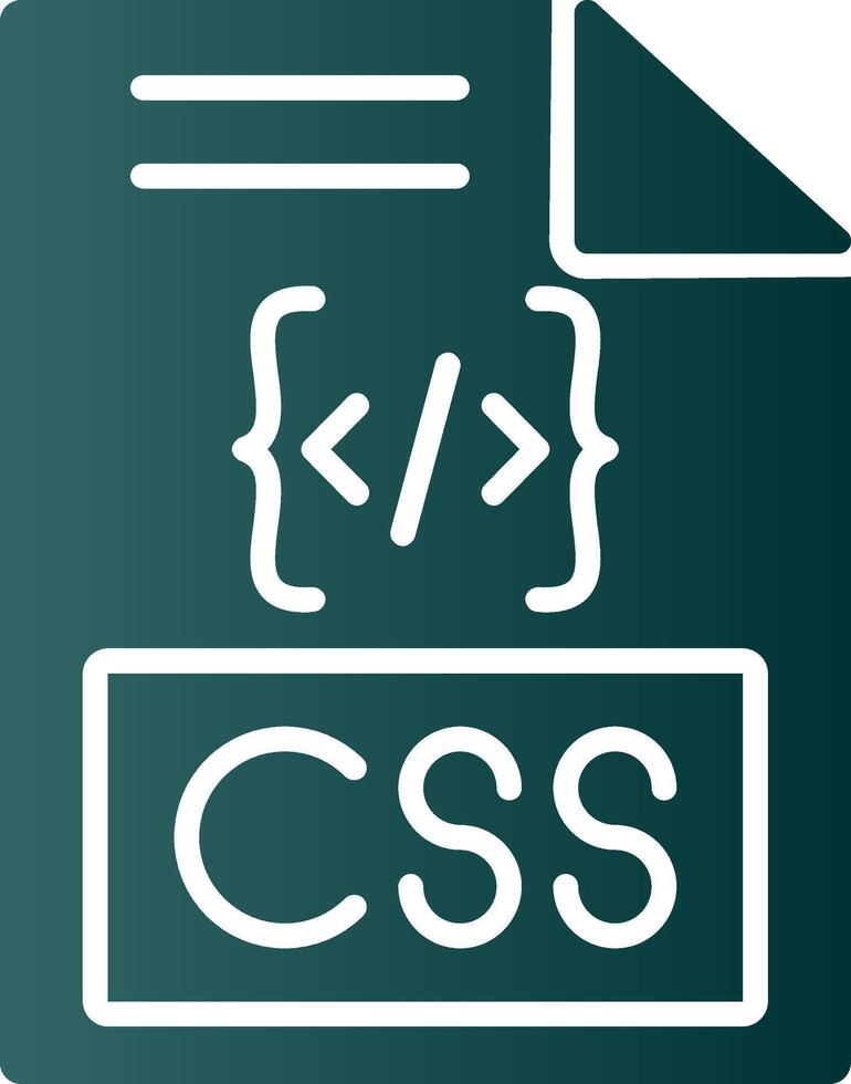 Css Glyph Gradient Icon vector